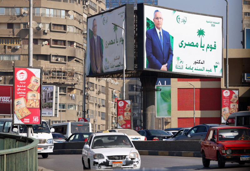 إعلان خارجي للمرشح في الانتخابات الرئاسية المصرية عبد السند يمامة