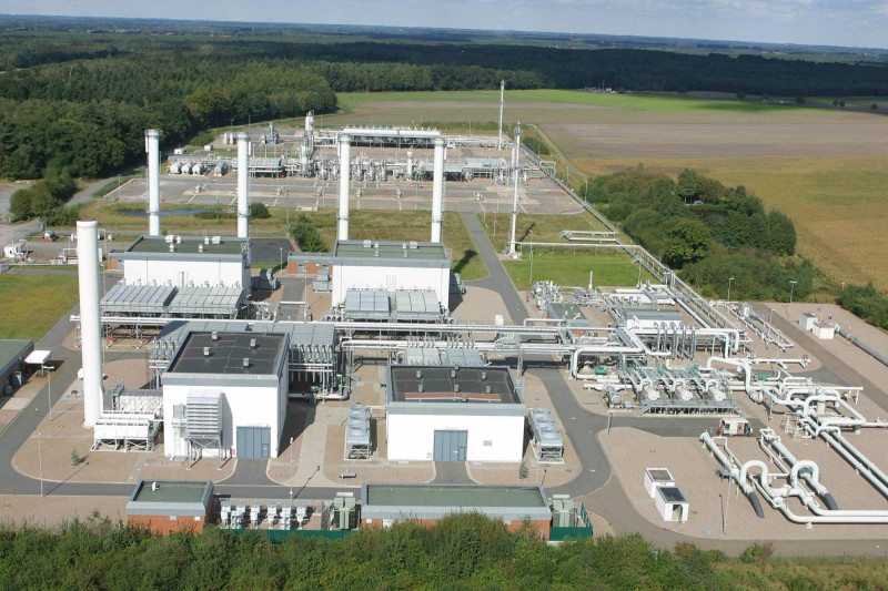 منشأة لتخزين الغاز الطبيعي في مدينة ريدين في ألمانيا