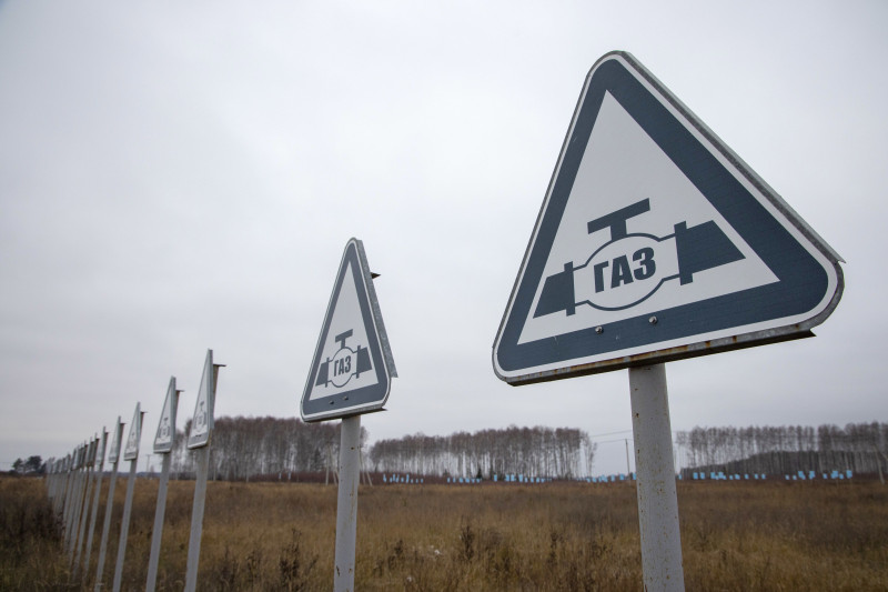 علامات قرب منشأة غاز في منطقة قاسيموف في روسيا