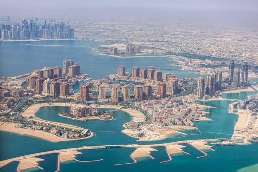 "جزيرة اللؤلؤة"، جزيرة من صنع الإنسان شمال وسط الدوحة، قطر