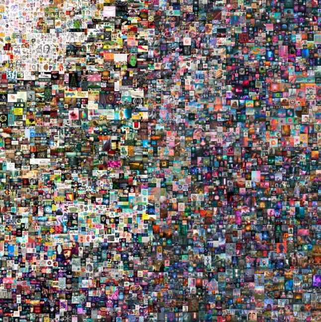 اللوحة الفنية الرقمية التي تحمل اسم "كل الأيام: أول 5000 يوم"