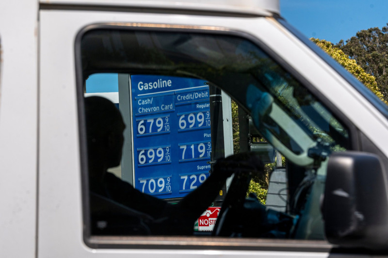 أسعار الوقود في محطة وقود شيفرون في سان فرانسيسكو، كاليفورنيا، الولايات المتحدة، يوم الخميس 9 يونيو 2022