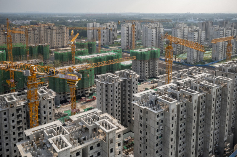 مشروع "رويال بيك" السكني التابع لمجموعة "إيفرغراند" في بكين، الصين، عام 2022.