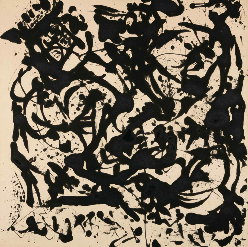 اللوحة التي تحمل اسم "رقم 17"، التي رسمها الفنان الأمريكي جاكسون بولوك عام 1951