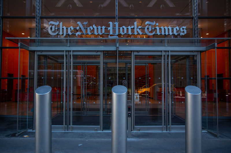 مقر صحيفة "نيويورك تايمز" في نيويورك