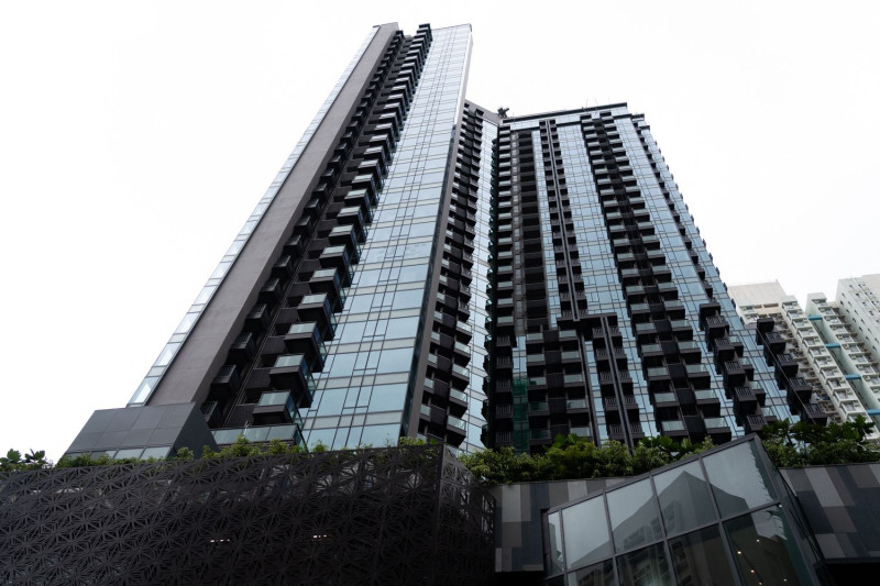مشروع فيتريكس السكني، الذي تم تطويره سابقاً عن طريق مجموعة "تشاينا إيفرغراند" في هونغ كونغ، الصين، يوم السبت الموافق 14 مايو 2022. 