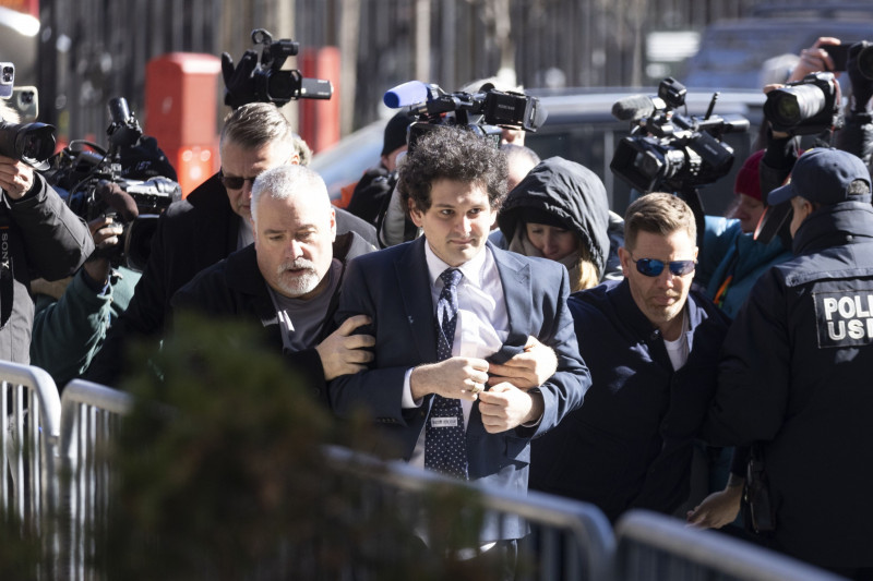 سام بانكمان فريد لدى وصوله إلى المحكمة في نيويورك، يوم الخميس الموافق 30 مارس الماضي