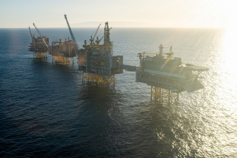 منصة "إيكوينور" البحرية للتنقيب عن النفط في حقل "يوهان سفيردروب" في بحر الشمال، النرويج