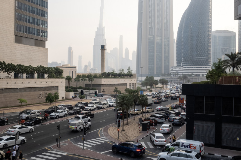 حركة المرور في مركز دبي المالي العالمي